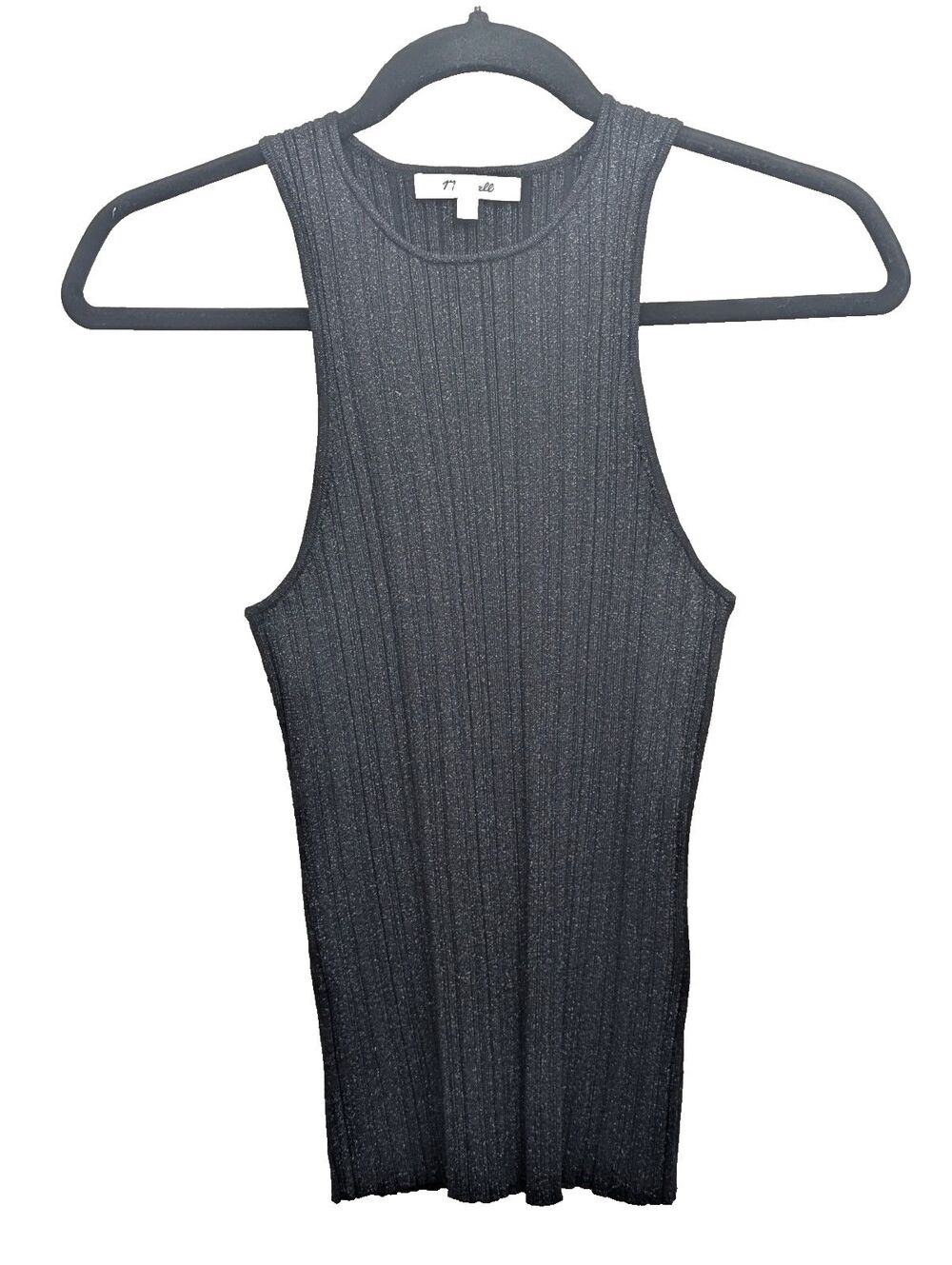 Madewell N0048 Signature Shimmer Knit Cutaway Sweater Tank Slim Fitting Sz Small
